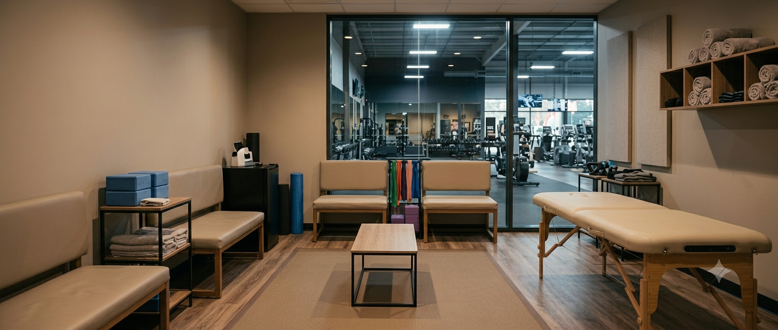 A dedicated space for <b>post-training restoration</b>